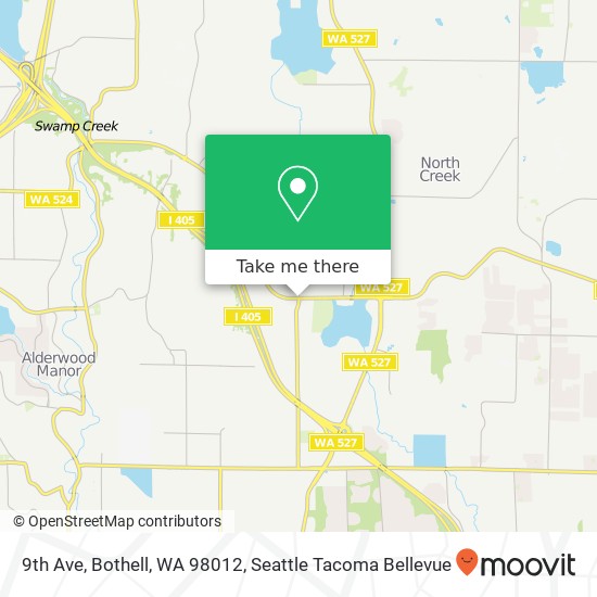 Mapa de 9th Ave, Bothell, WA 98012