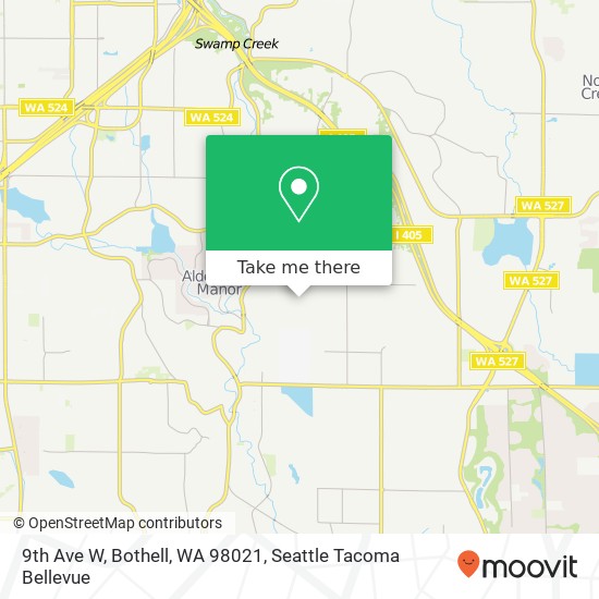 Mapa de 9th Ave W, Bothell, WA 98021