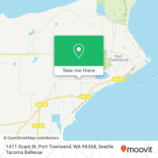 Mapa de 1411 Grant St, Port Townsend, WA 98368