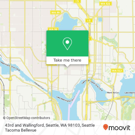 Mapa de 43rd and Wallingford, Seattle, WA 98103