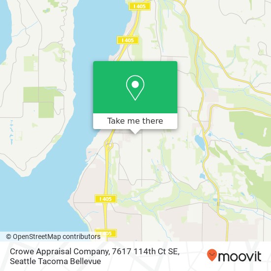 Crowe Appraisal Company, 7617 114th Ct SE map