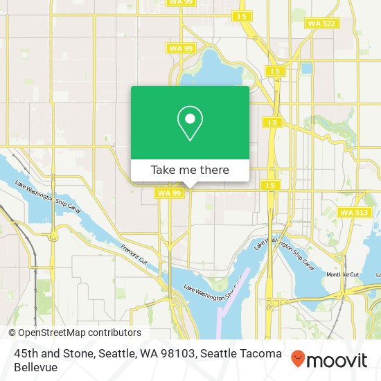 45th and Stone, Seattle, WA 98103 map