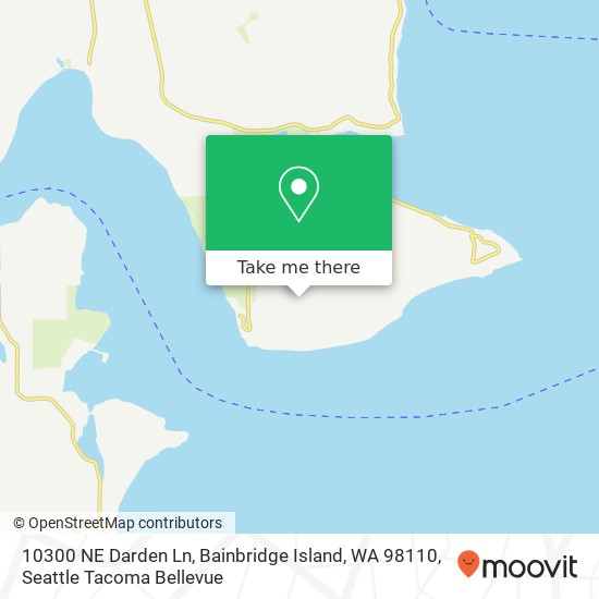 Mapa de 10300 NE Darden Ln, Bainbridge Island, WA 98110