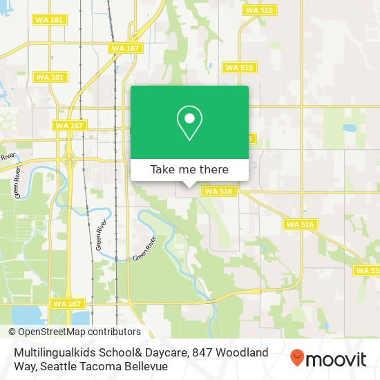 Mapa de Multilingualkids School& Daycare, 847 Woodland Way