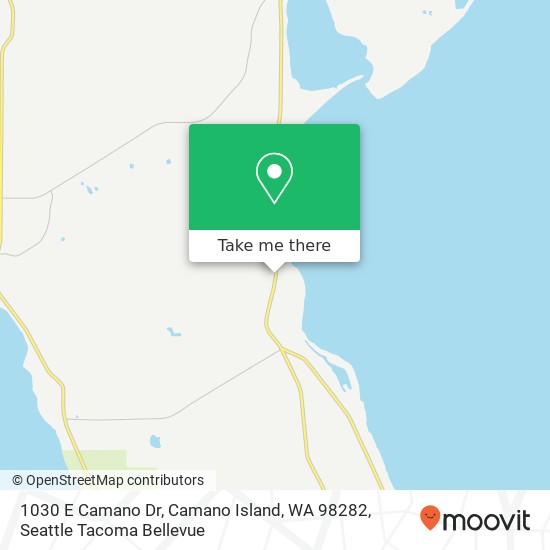 Mapa de 1030 E Camano Dr, Camano Island, WA 98282