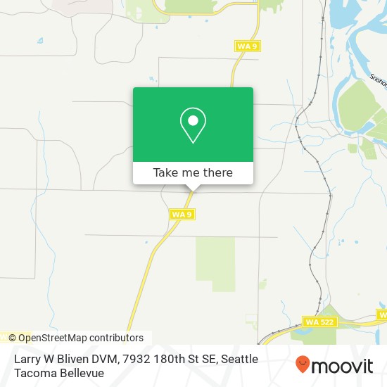 Mapa de Larry W Bliven DVM, 7932 180th St SE