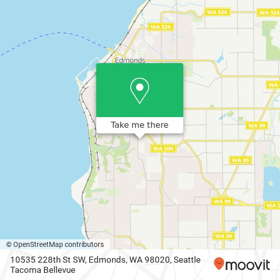 Mapa de 10535 228th St SW, Edmonds, WA 98020