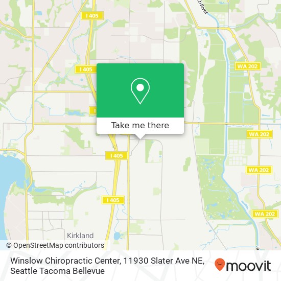Mapa de Winslow Chiropractic Center, 11930 Slater Ave NE