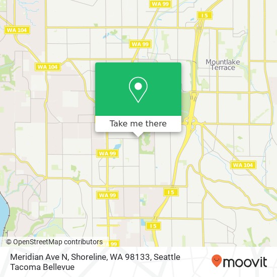 Meridian Ave N, Shoreline, WA 98133 map