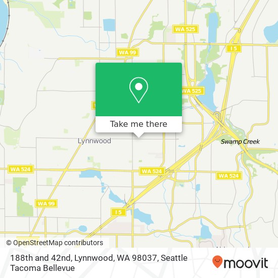 188th and 42nd, Lynnwood, WA 98037 map