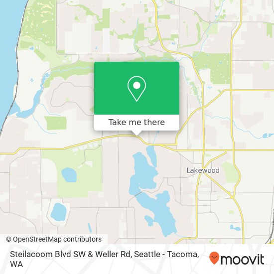 Steilacoom Blvd SW & Weller Rd map