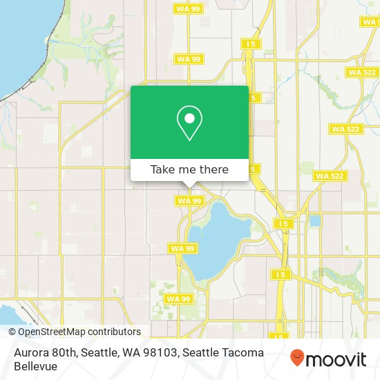 Mapa de Aurora 80th, Seattle, WA 98103