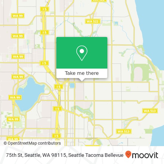 75th St, Seattle, WA 98115 map