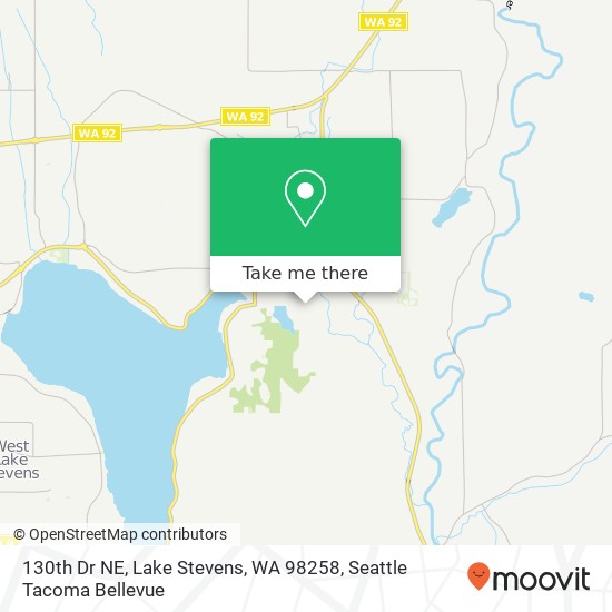 Mapa de 130th Dr NE, Lake Stevens, WA 98258
