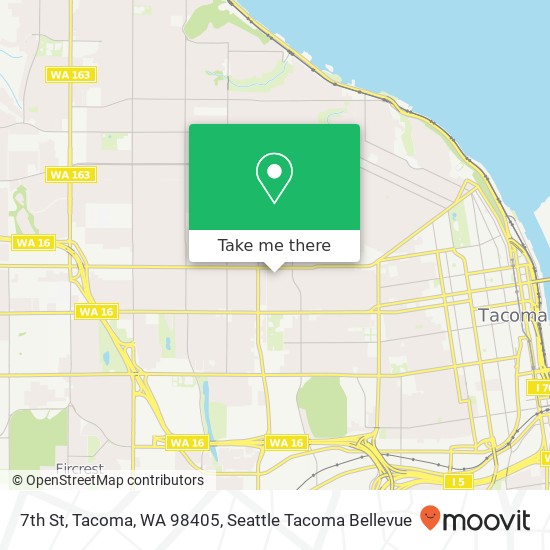 7th St, Tacoma, WA 98405 map