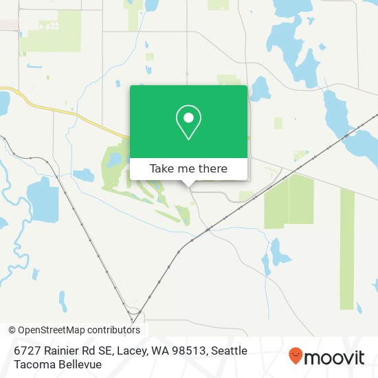 Mapa de 6727 Rainier Rd SE, Lacey, WA 98513