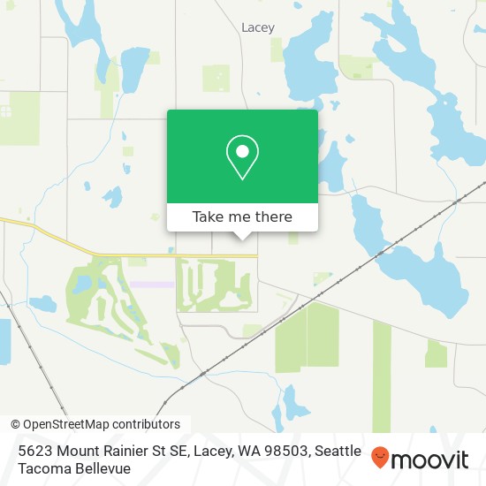 Mapa de 5623 Mount Rainier St SE, Lacey, WA 98503
