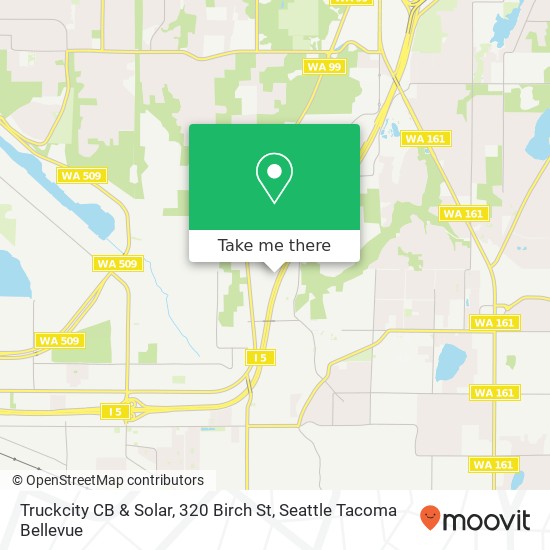Mapa de Truckcity CB & Solar, 320 Birch St
