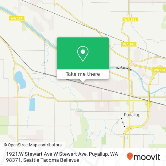 Mapa de 1921,W Stewart Ave W Stewart Ave, Puyallup, WA 98371