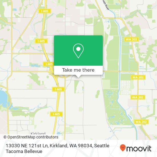 13030 NE 121st Ln, Kirkland, WA 98034 map