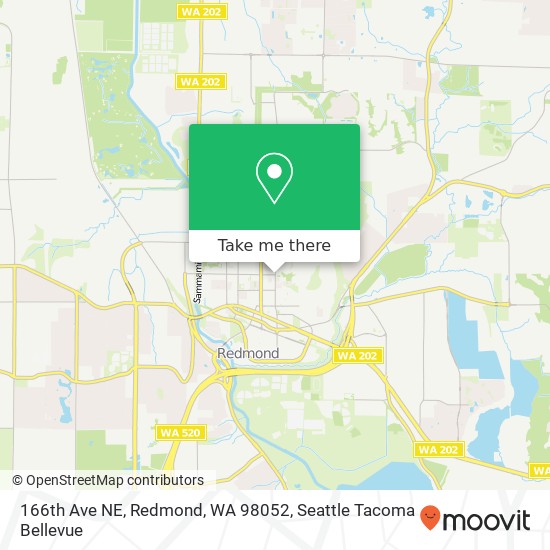 Mapa de 166th Ave NE, Redmond, WA 98052