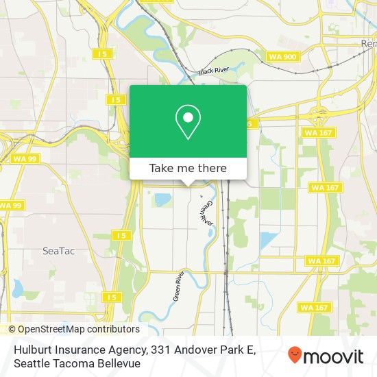 Hulburt Insurance Agency, 331 Andover Park E map