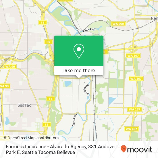 Farmers Insurance - Alvarado Agency, 331 Andover Park E map