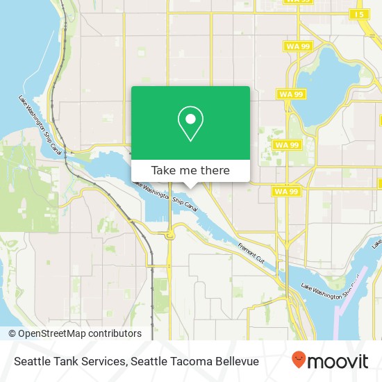 Seattle Tank Services map