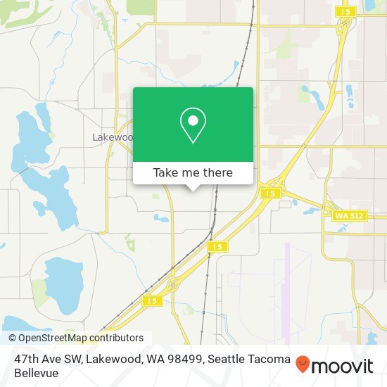 47th Ave SW, Lakewood, WA 98499 map