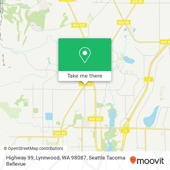 Highway 99, Lynnwood, WA 98087 map