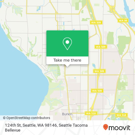 Mapa de 124th St, Seattle, WA 98146