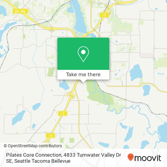 Mapa de Pilates Core Connection, 4833 Tumwater Valley Dr SE