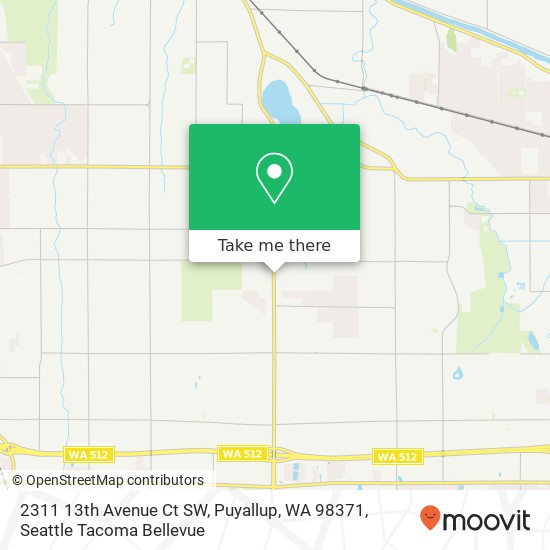 Mapa de 2311 13th Avenue Ct SW, Puyallup, WA 98371