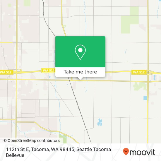 Mapa de 112th St E, Tacoma, WA 98445