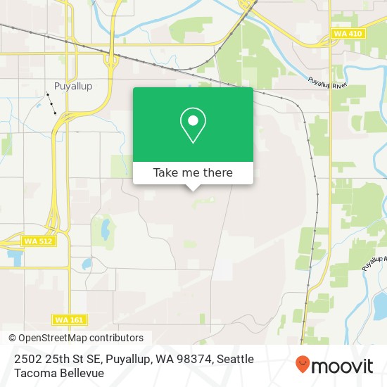Mapa de 2502 25th St SE, Puyallup, WA 98374