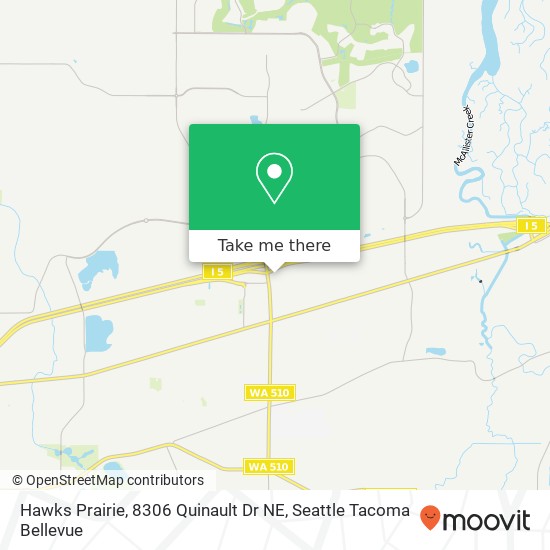 Hawks Prairie, 8306 Quinault Dr NE map