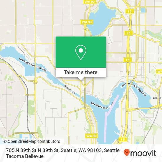 Mapa de 705,N 39th St N 39th St, Seattle, WA 98103