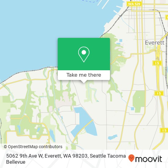 Mapa de 5062 9th Ave W, Everett, WA 98203