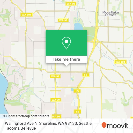 Wallingford Ave N, Shoreline, WA 98133 map