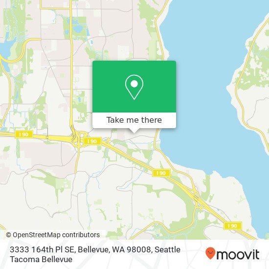 3333 164th Pl SE, Bellevue, WA 98008 map
