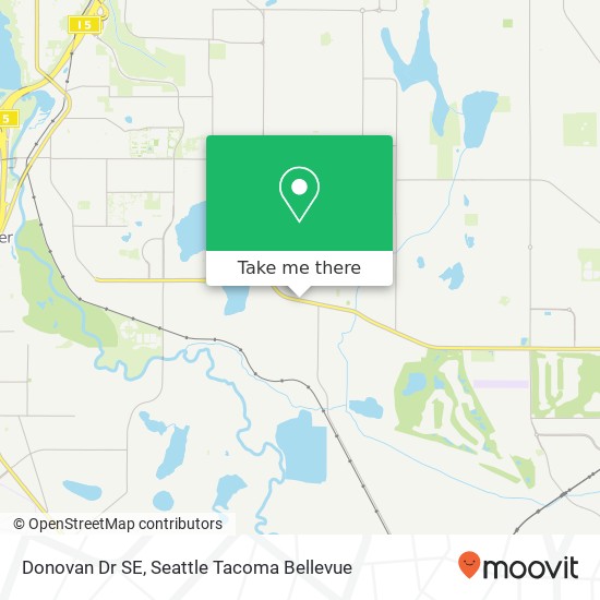 Mapa de Donovan Dr SE, Olympia, WA 98501