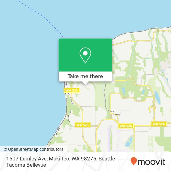 Mapa de 1507 Lumley Ave, Mukilteo, WA 98275