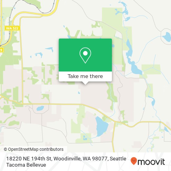 Mapa de 18220 NE 194th St, Woodinville, WA 98077