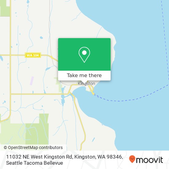 Mapa de 11032 NE West Kingston Rd, Kingston, WA 98346