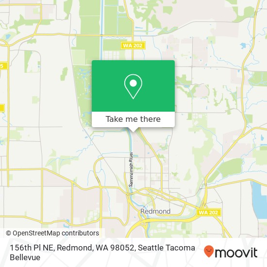 Mapa de 156th Pl NE, Redmond, WA 98052