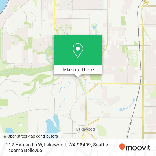 Mapa de 112 Haman Ln W, Lakewood, WA 98499