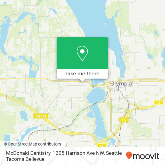 Mapa de McDonald Dentistry, 1205 Harrison Ave NW