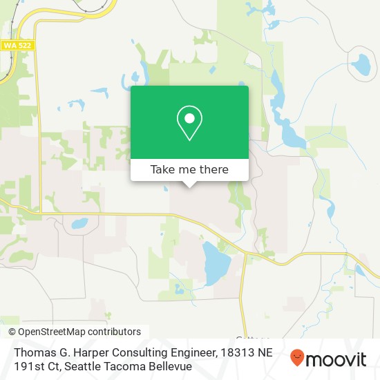 Mapa de Thomas G. Harper Consulting Engineer, 18313 NE 191st Ct