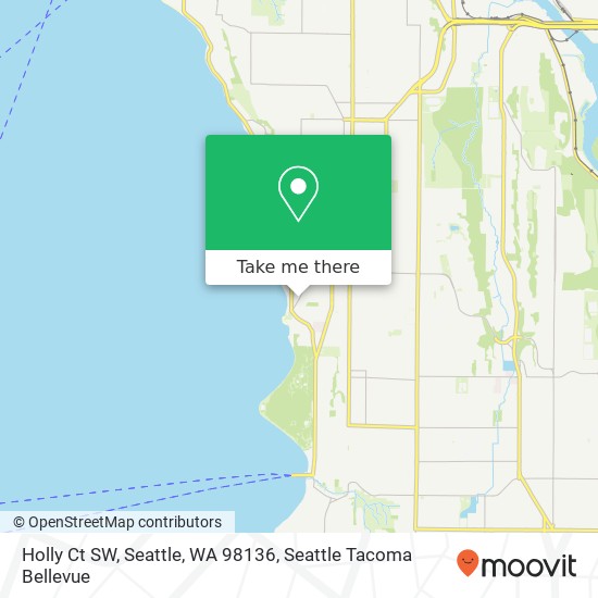 Mapa de Holly Ct SW, Seattle, WA 98136