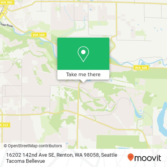 Mapa de 16202 142nd Ave SE, Renton, WA 98058